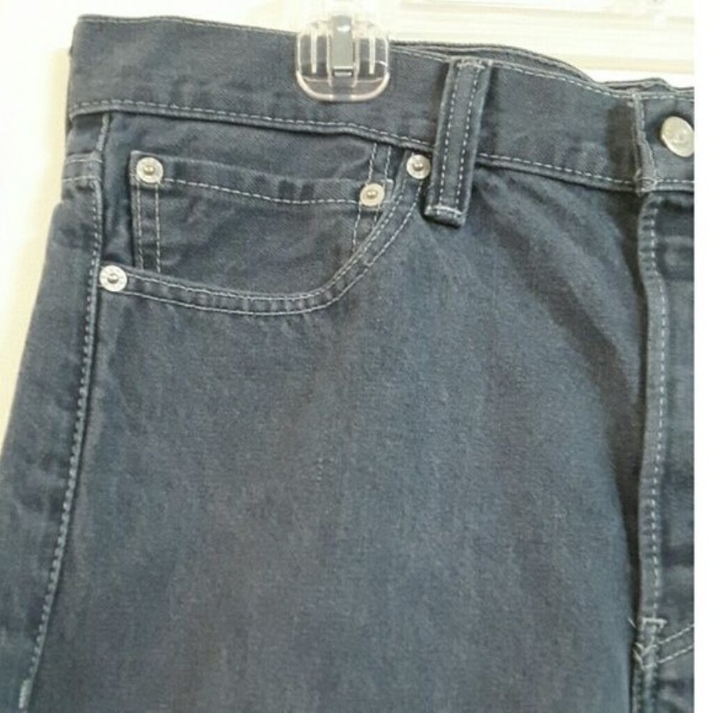 Levi's Jeans 562 Button Fly Loose Tapered Red Tab Light Wash Faded Blue Gray 34 - Picture 4 of 10